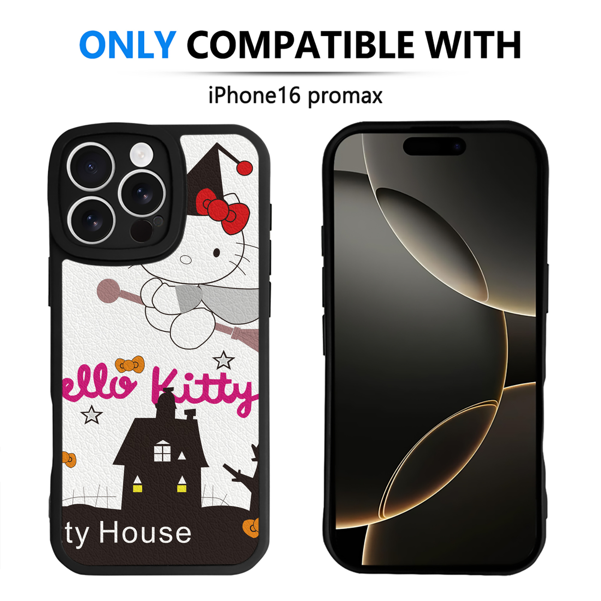 （画像用） Hello Kitty ハローキティ 【iPhone 16シリーズ対応】シリコンスマホケース（レザー調） 材質：シリコン